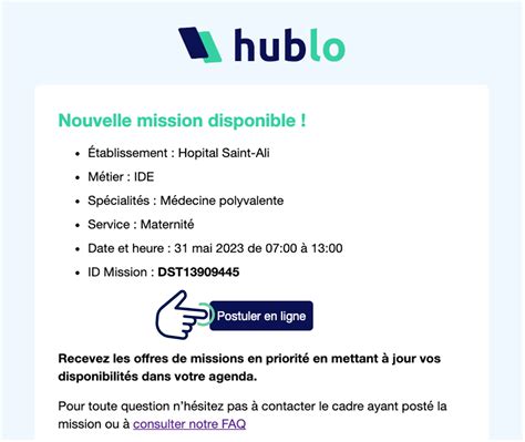 hublo offre de mission.